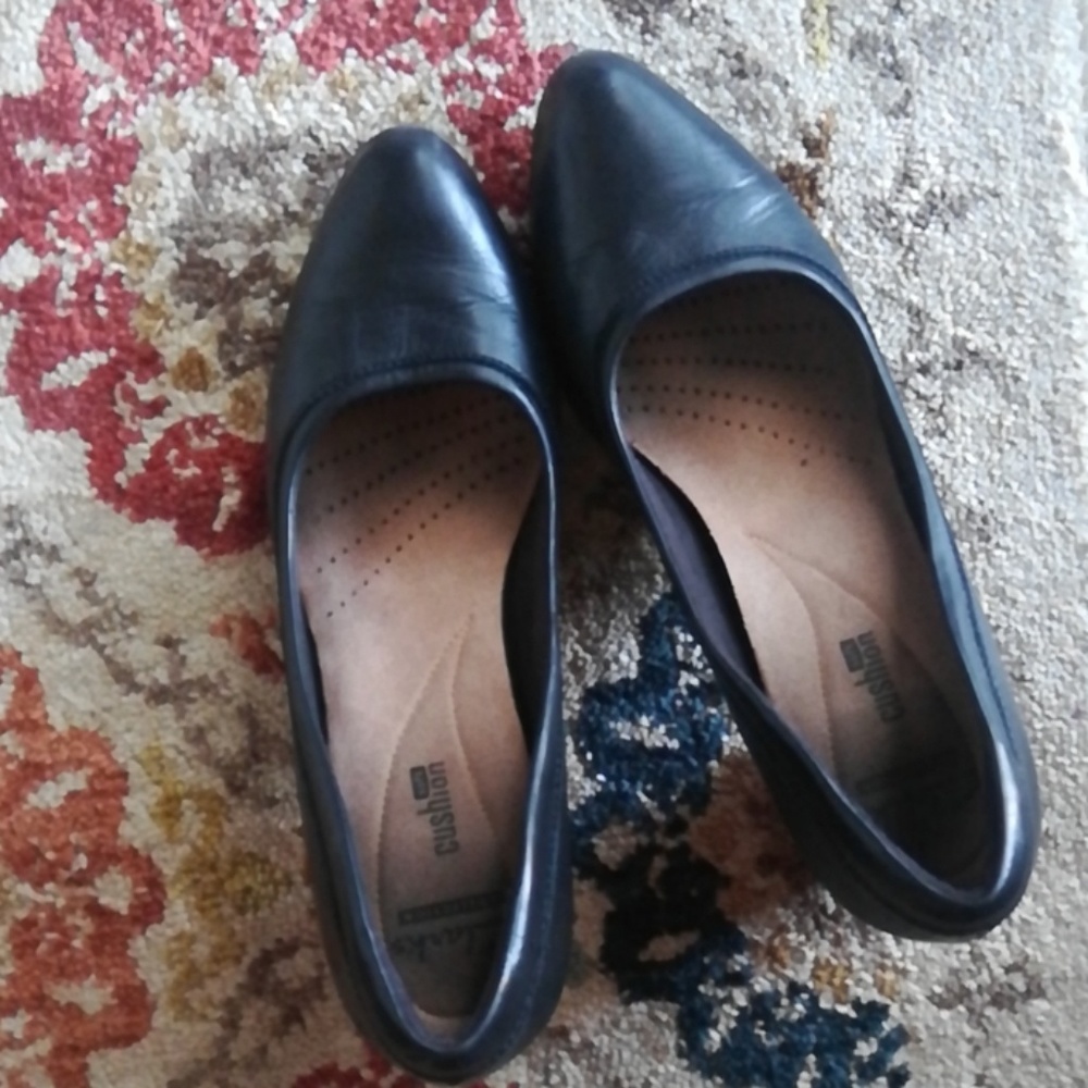 Clarks block heel